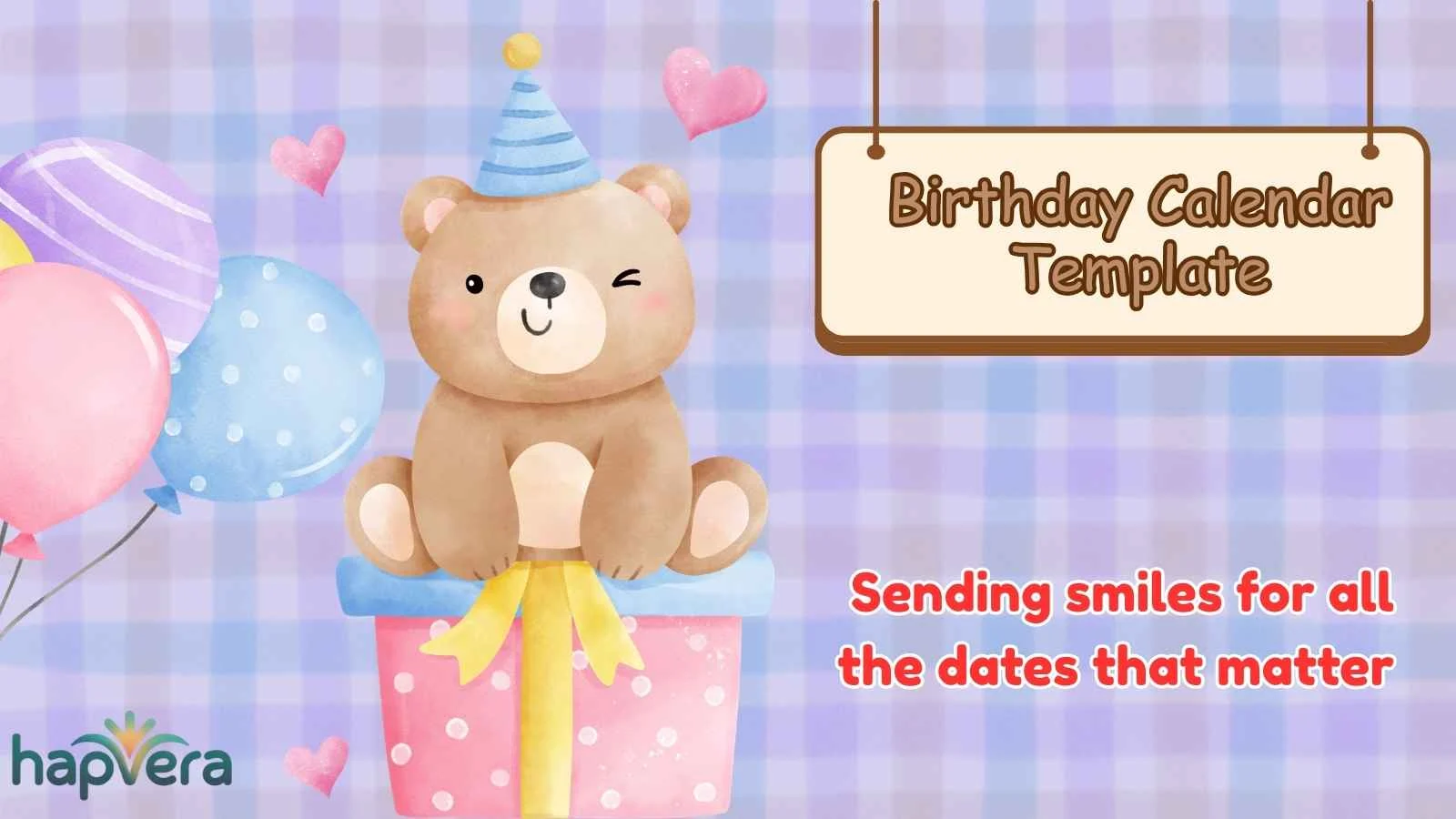 Birthday Calendar Template