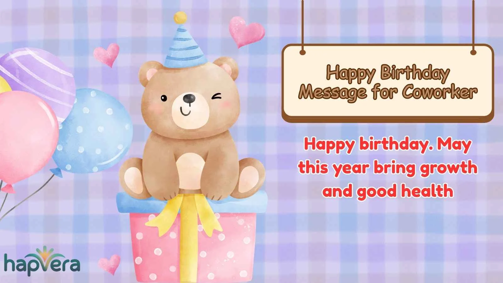 Happy Birthday Message for Coworker