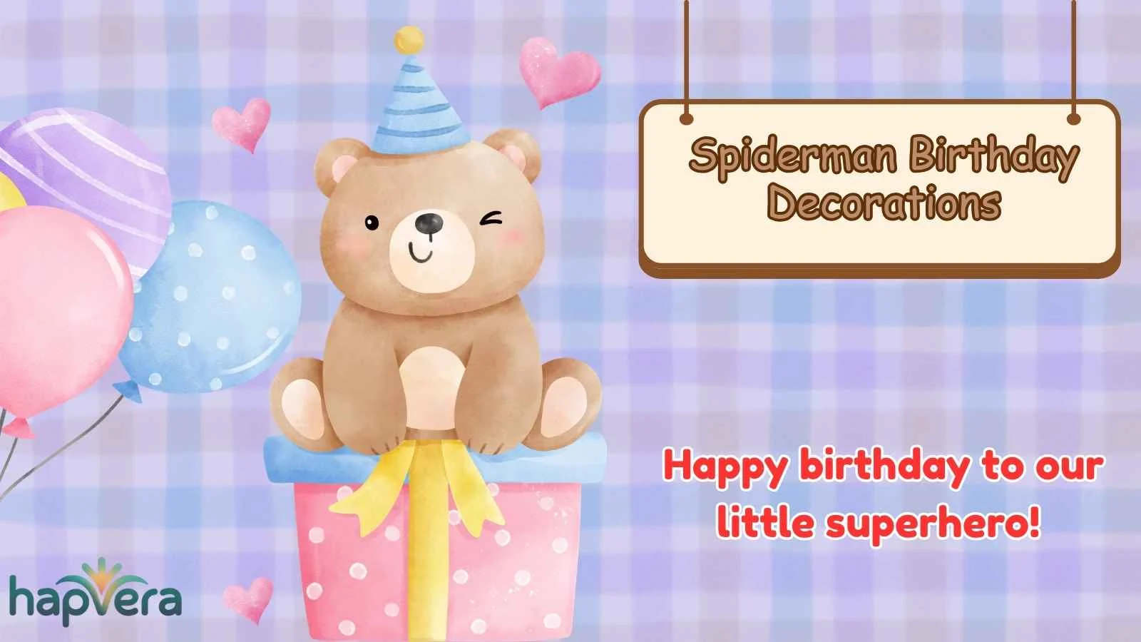 Spiderman Birthday Decorations