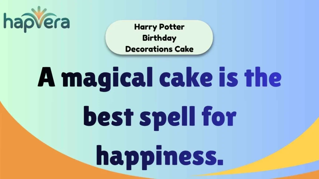 Harry Potter Birthday Decorations Cake