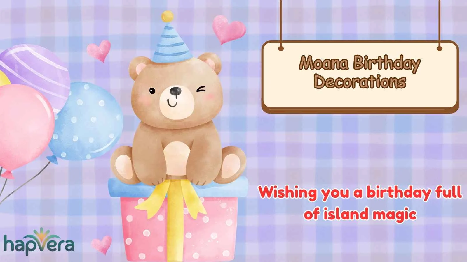 Moana Birthday Decorations