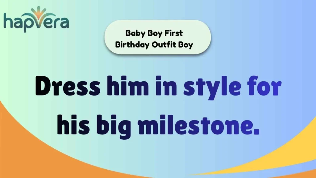 Baby Boy First Birthday Outfit Boy