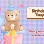 Birthday List Template