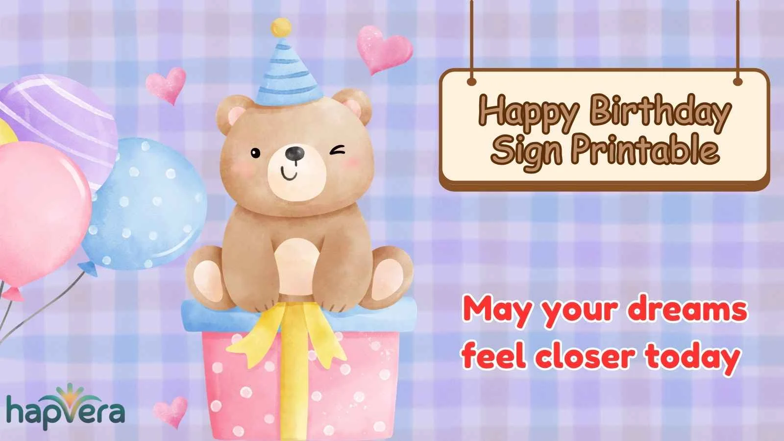 Happy Birthday Sign Printable