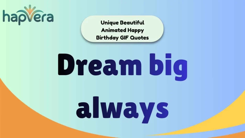 Unique Beautiful Animated Happy Birthday GIF Quotes